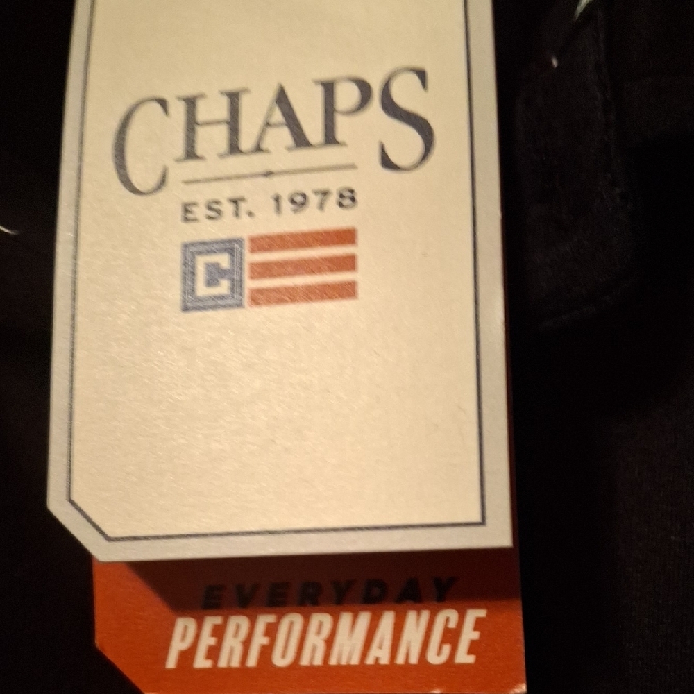 Chaps Men's Polo Shirt in Black XXL - Picture 3 of 9